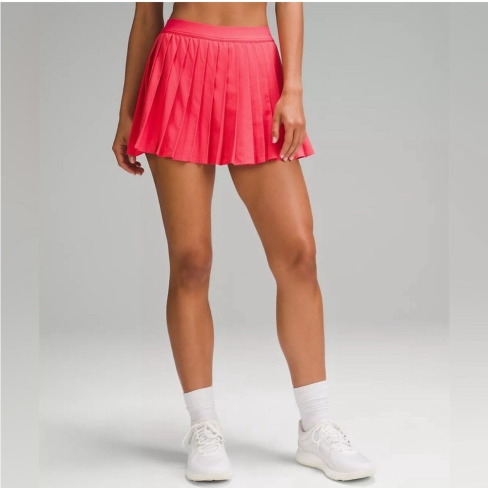 LULULEMON Athletica Size 2 High-Rise Pleated Tennis Skirt Cherry Mist